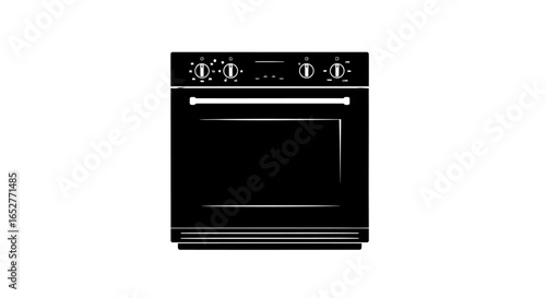 transparent background builtin oven isolated vector graphic for design projects