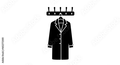 transparent background coat icon isolated vector for website design