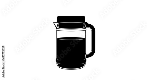 transparent background coffee press illustration isolated perfect for website design