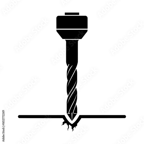 transparent background drill bit icon isolated vector for design projects
