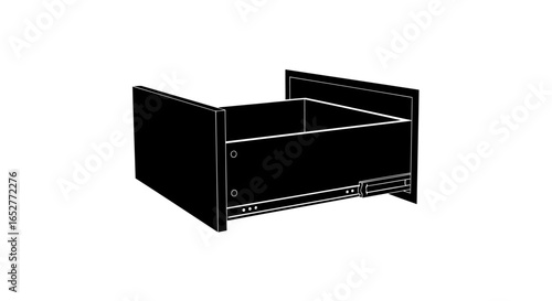 transparent background drawer isolated vector illustration for design projects