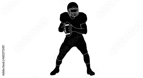 transparent background football player silhouette isolated vector for design projects