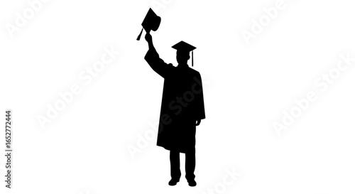 transparent background graduate silhouette perfect for graduation designs