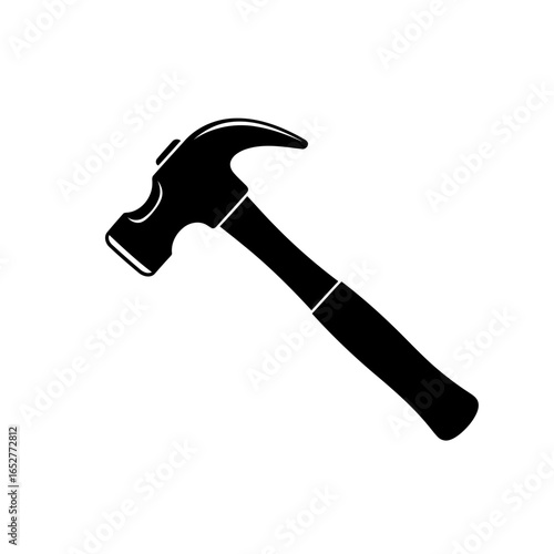 transparent background hammer icon isolated silhouette for design projects