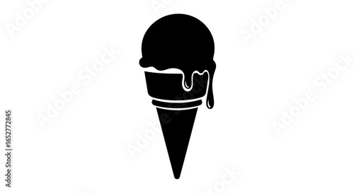 transparent background ice cream cone clipart isolated melting treat