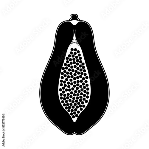 transparent background papaya illustration isolated halved papaya clipart