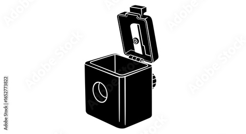 transparent background pencil sharpener icon isolated vector illustration for design projects