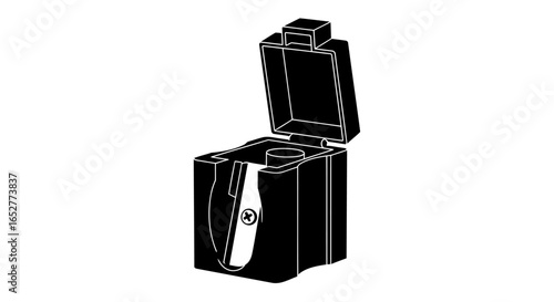 transparent background pencil sharpener illustration isolated vector graphic