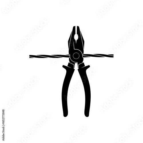 transparent background pliers icon isolated wire cutter for digital projects