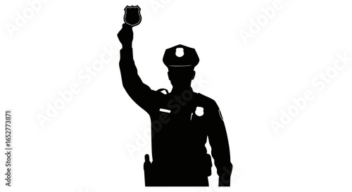 transparent background police officer silhouette perfect for design projects