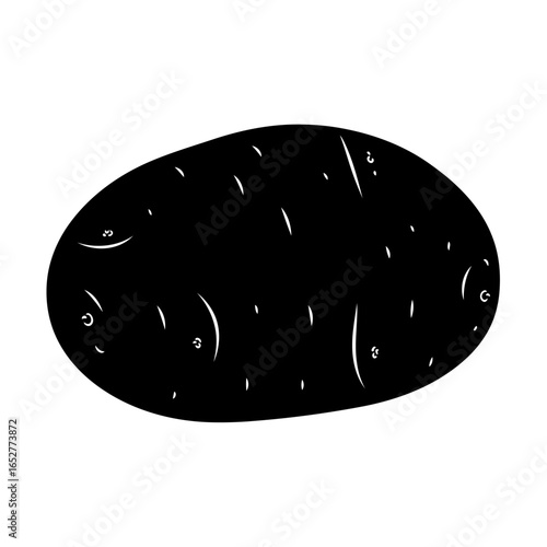 transparent background potato isolated vector illustration for design projects