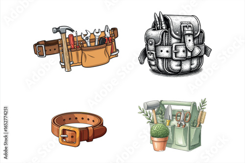 Illustrated Hobby and Work Gear Collection