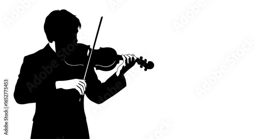 transparent background violinist silhouette isolated vector for design projects