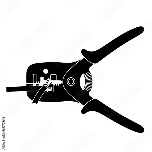 transparent background wire stripper pliers isolated vector illustration for design projects