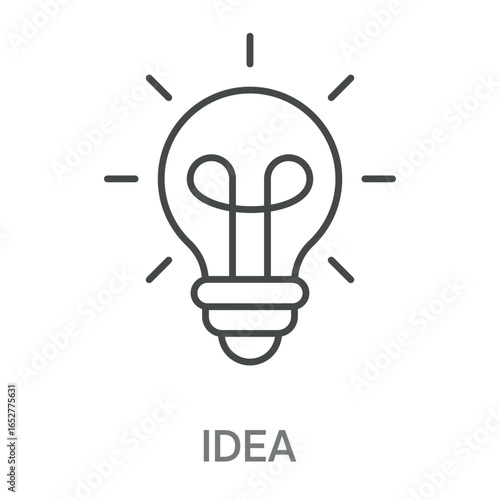Idea Simple Style Design Outline Symbol Illustration