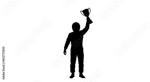 triumphant racer silhouette transparent background vector for design projects