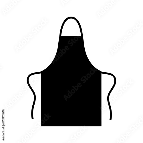 black apron icon transparent background isolated vector for design projects