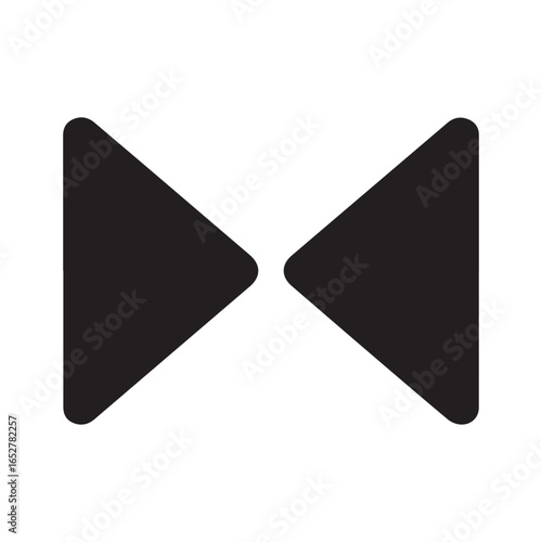 Rewind and Fast Forward Icon Simple Vector Illustration