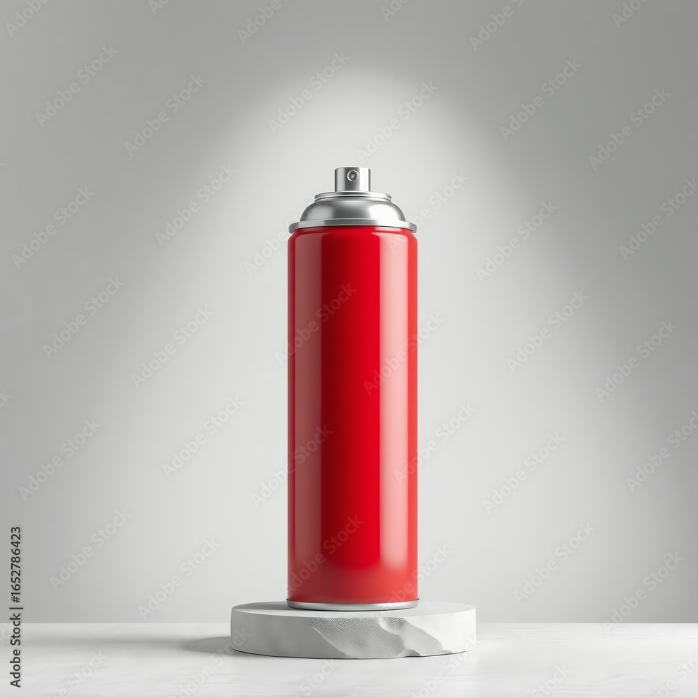 Obraz premium Ready to transform? this red spray can is your next diy project inspiration today
