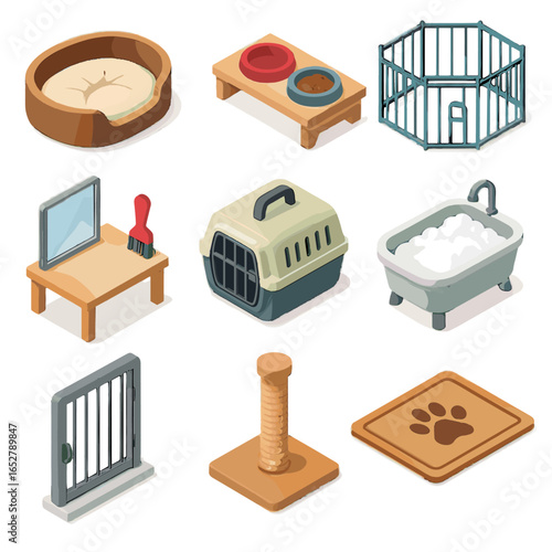 Carrier essentials cozy door station kennel vector pet hotel mat welcome icon