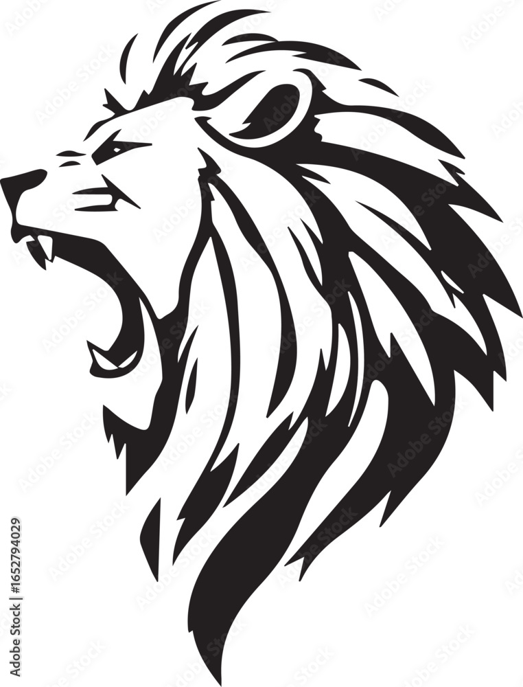 Obraz premium lion head vector design 