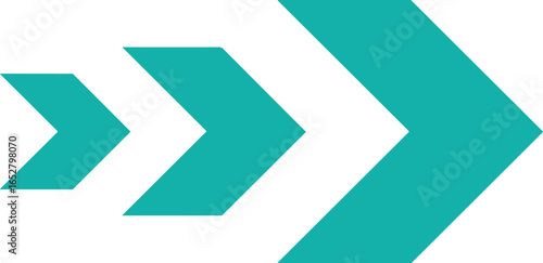 Abstract Teal Arrow Progression Modern Clean and Dynamic Design