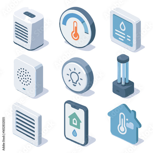 Apiary environment dial sterilizer icon air control icons monitor smart indoor panel