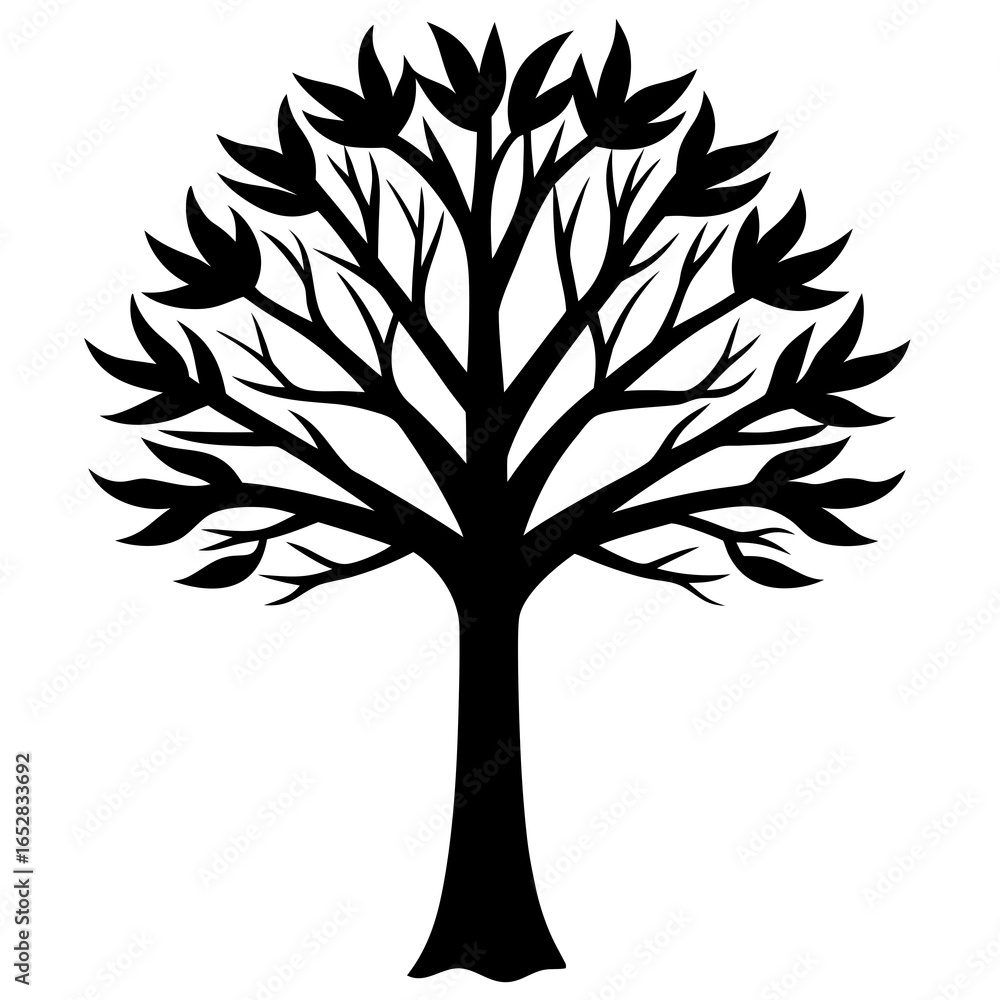 Fototapeta premium tree silhouette vector