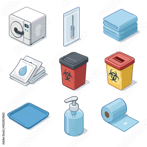 Blue roll pump icon tattoo sharps barrier station armrest bin vector hygienic