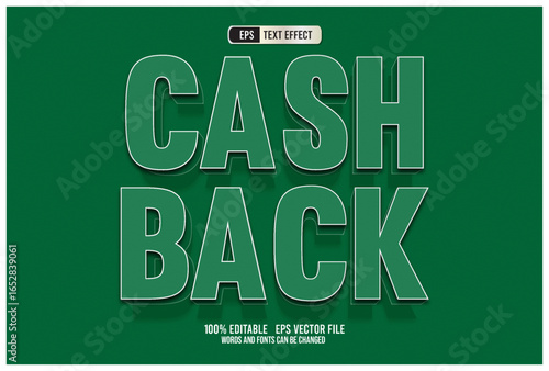 TEXT EFFECT CASH BACK