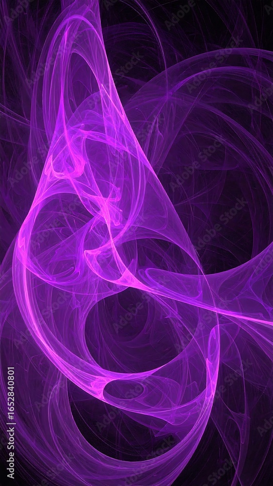 Obraz premium Abstract purple swirling forms