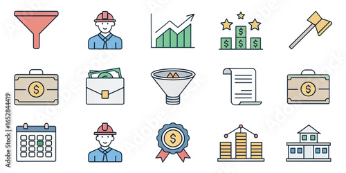 Digital Finance Icons Pack — Online Banking, Mobile Payments, Crypto, ATMs & Investment Dashboards