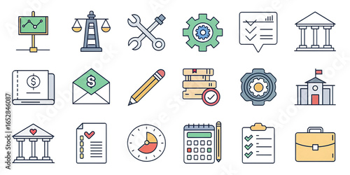 Digital Finance Icons Pack — Online Banking, Mobile Payments, Crypto, ATMs & Investment Dashboards