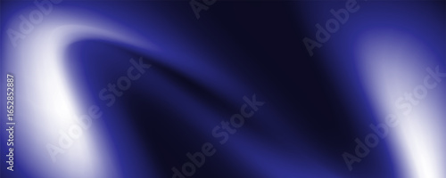 abstract mesmerizing background with a dark blue night sky gradient. A blurred midnight spectrum transitions from deep violet indigo to light blue shades, complemented by a grainy texture