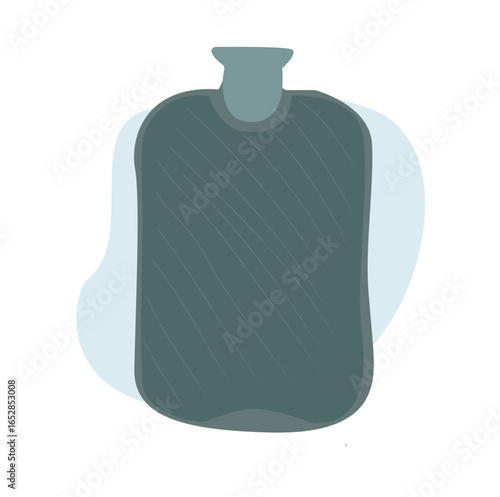 rubber heating pad. Rubber heat pad Warmer for the winter Vector