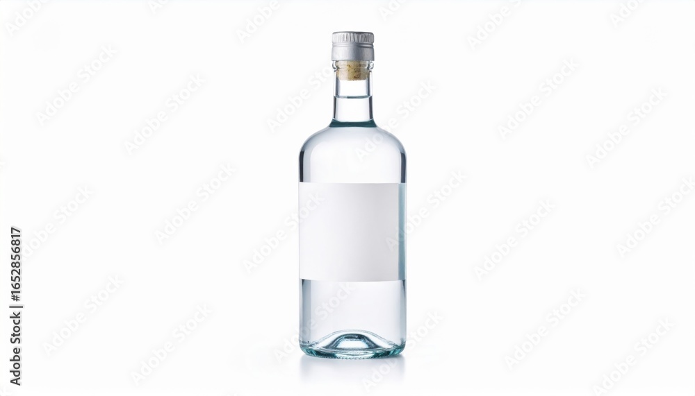 custom made wallpaper toronto digitalRefreshing Bottle of Pure Water with Simple White Label on a Clean Surface Evoking Minimalist Style