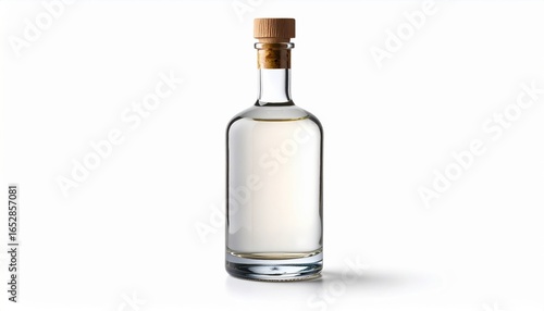 Wallpaper Mural Clear Bottle of White Vinegar on Clean Surface with Natural Light Highlighting Its Simple Elegance Torontodigital.ca