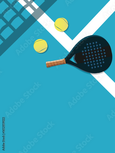 Great simple padel tennis background design for any media	