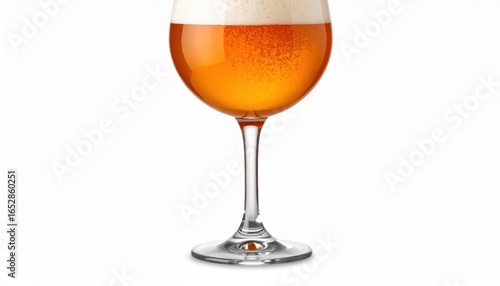 Refreshing Glass of Golden Beer with Creamy White Foam Capturing the Essence of Relaxation and Enjoyment