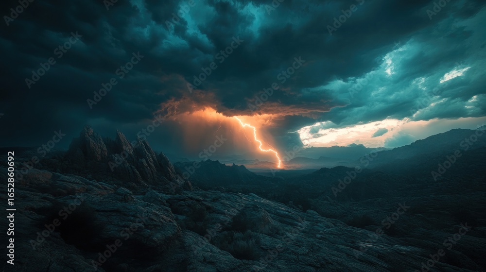 Naklejka premium Abstract space colors