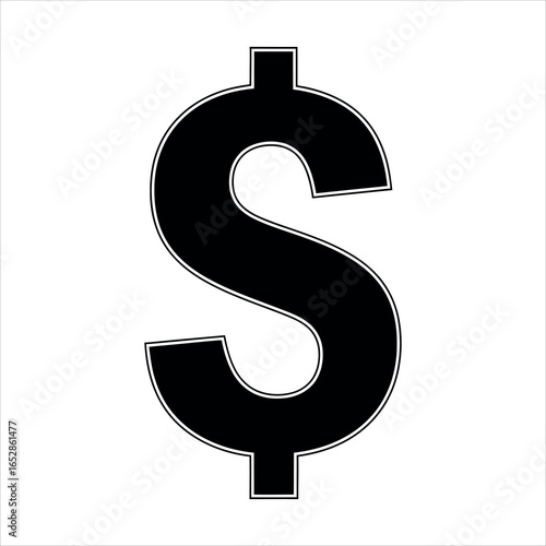 Black Dollar Symbol
