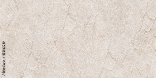 Cuadro en lienzo stone texture with subtle leaf pattern creating natural botanical abstract background