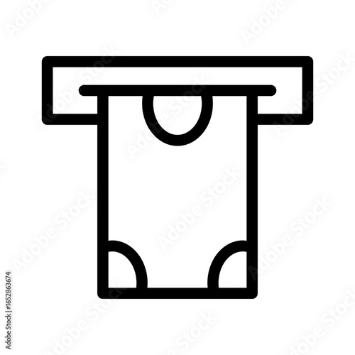 atm machine line icon