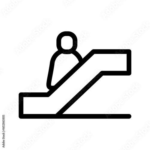 escalator line icon