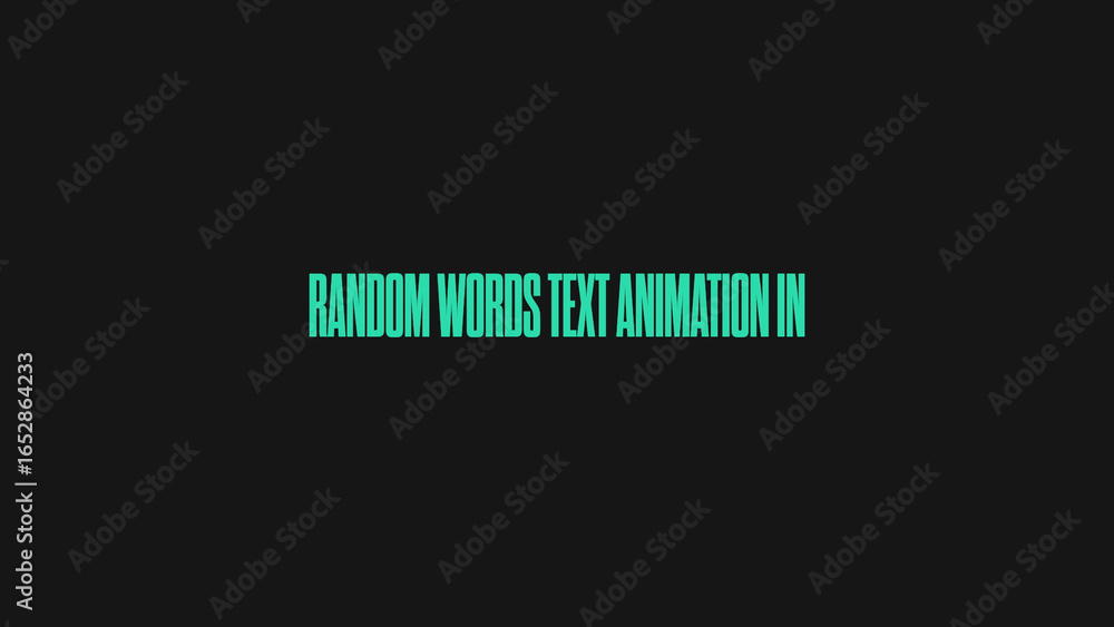 Random Words Text Animated In Stock Template | Adobe Stock
