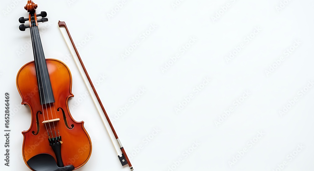 Fototapeta premium Elegant golden lever harp with intricate details, isolated on a clean white studio background with ample copy space for text.