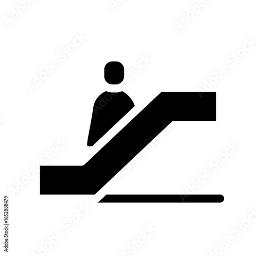 escalator glyph icon