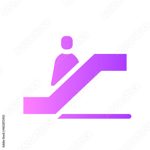 escalator gradient icon