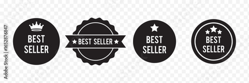 Set of badge best seller,  best price, best quality. Perfect for design element of the best products and bestseller retailer.  eps 10 