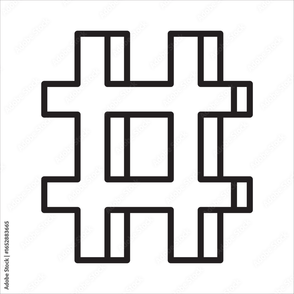 Tranding icon outline vector Tranding icon outline vector